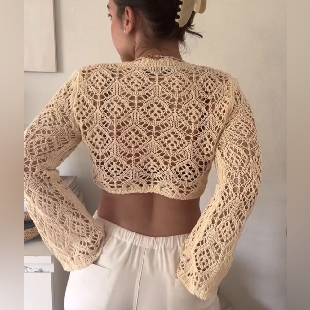 Zara Crochet Crop Top